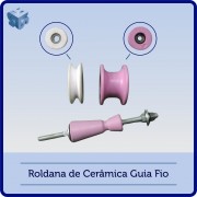 Roldana de Cerâmica Guia Fio